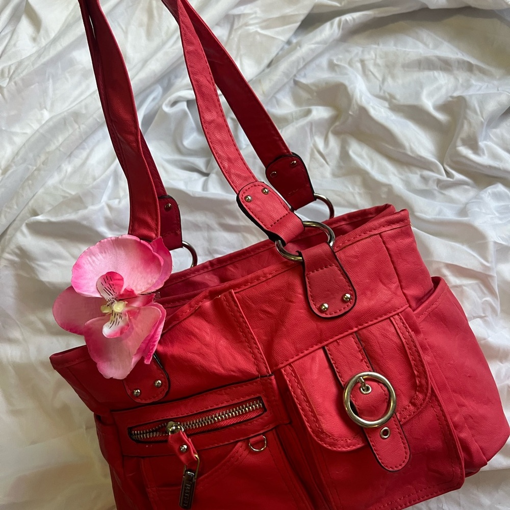 Elegant Red Women's Handbag